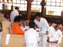 17. Institute boys show Swami their card on Mahasivarathri Day